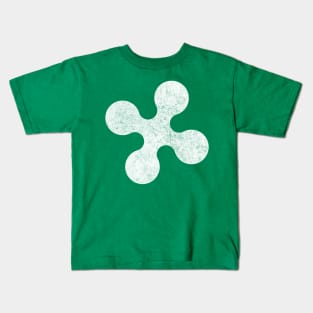 Lombardy Flag // Vintage Look Italian Region Design Kids T-Shirt